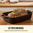 thumbnail image 5 of Alva Nori Enameled Cast Iron Roasting Pan 12x8" - Oven Safe and Made without Harmful Chemicals - Induction and All Stovetop Compatible with Even Heat Distribution, 5 of 11