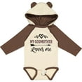 thumbnail image 3 of Inktastic My Godmother Loves Me Girls Girls Long Sleeve Baby Bodysuit, 3 of 5