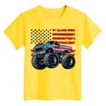 thumbnail image 4 of Zshosam Shirts for Boys Boys Classic Woven Button-Down Short-Sleeve Usa Tees Hawaiian Shirt with Pocket for Kids Size 11T 12T,(Yellow 11-12 Years), 4 of 4
