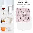 thumbnail image 5 of Leather Coasters with Heat-resistant for Drinks, Eiffel Tower fashion Cup Coasters Cup Pad Mat for Tabletop Protection, Coffee Table, Office Desk and Housewarming Gift, 5 of 5