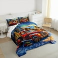 thumbnail image 3 of Manfei Red Farm Truck Bedding Comforter Set, Merry Christmas Twin Comforter Sets for Kids Boys Girls, Cute Gingerbread House Bedding Set, Breathable Home Decor Reversible 2pcs, 3 of 8