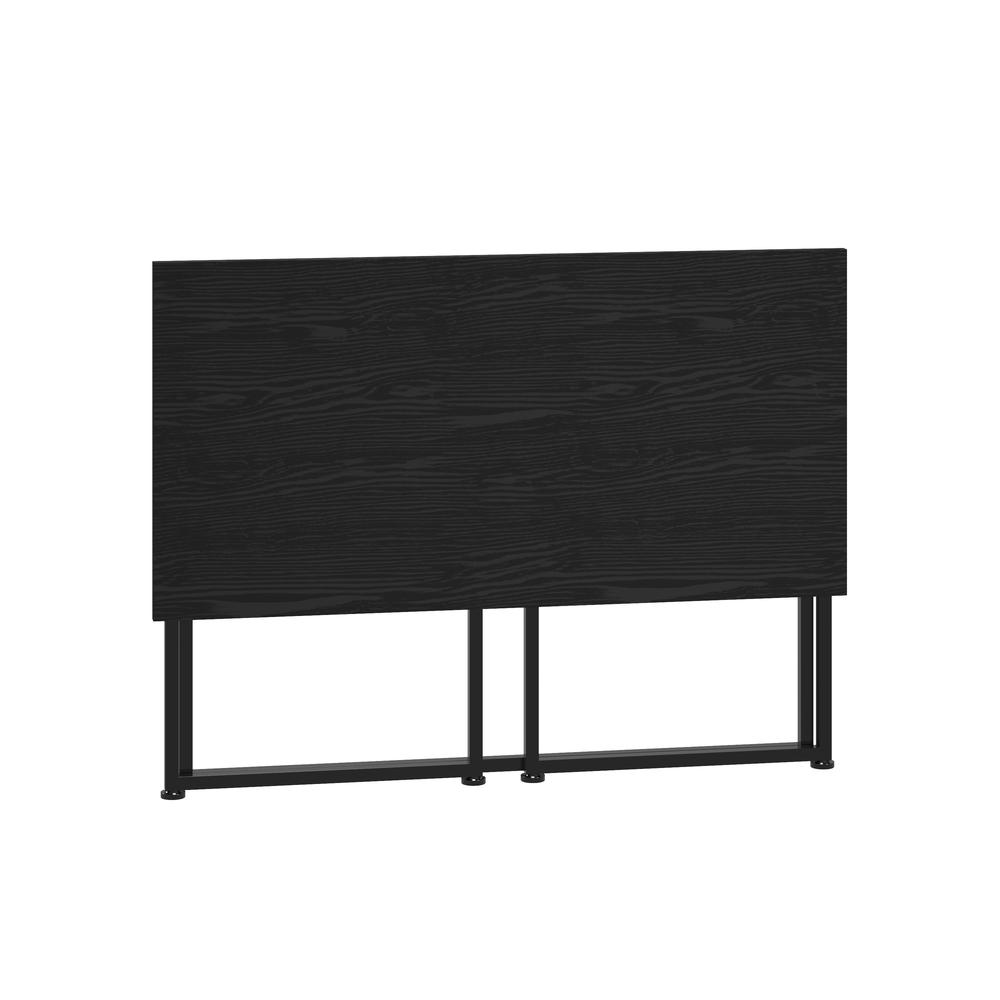 Techni Mobili Space Saving 40" W Folding Computer Desk, Black
