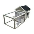 Advantek White Picket Fence Rabbit Hutch
