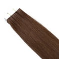 thumbnail image 5 of Tape in Human Hair Extensions Dark Brown Hair Extensions 20 Inch 20pcs/pack Straight Seamless Natural Invisible Tape in Hair Extensions Human Hair #4, 5 of 5