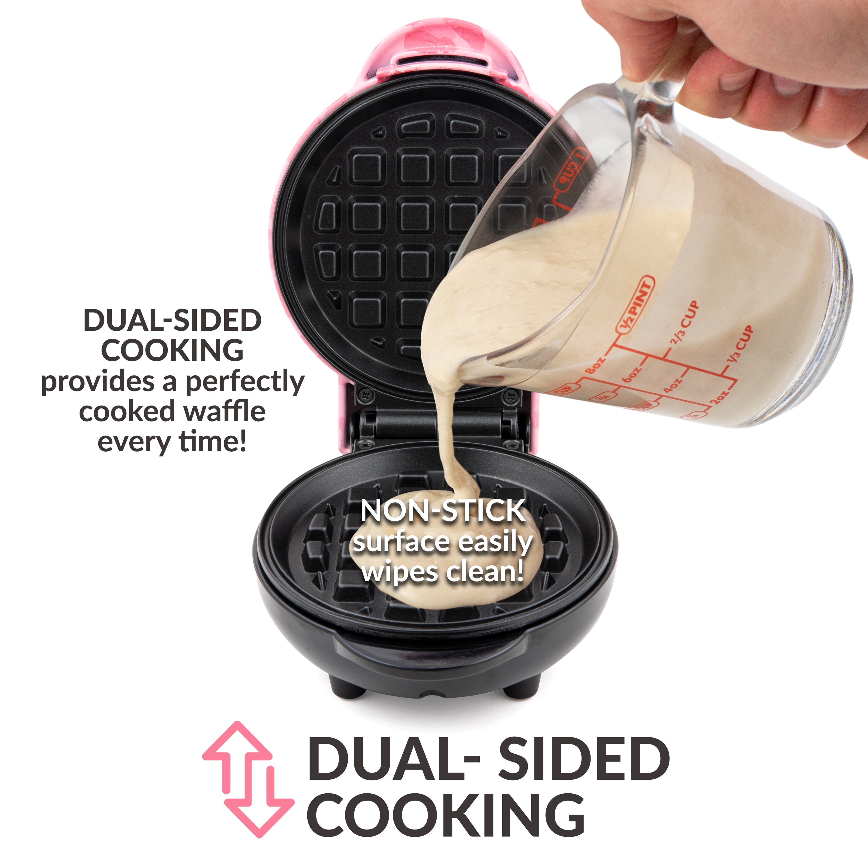 MyMini™ Personal Electric Waffle Maker, Pink