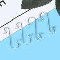 thumbnail image 3 of 100pcs Multi Purpose Metal S Shape Hooks Christmas Tree Holder Decoration Accessory(white ), 3 of 5