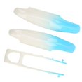thumbnail image 5 of Key Fob Protective Cover Gradient Color Remote Key Trim Replacement for Cayenne Panamera 911 Taycan Blue White, 5 of 5