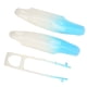 thumbnail image 5 of Key Fob Protective Cover Gradient Color Remote Key Trim Replacement for Cayenne Panamera 911 Taycan Blue White, 5 of 5