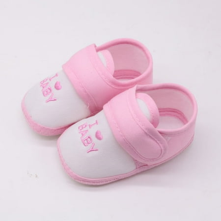 

〖Roliyen〗Toddler Shoes Sandals Prewalker Girls Soft Sole Printing Shoes Cartoon Baby Baby Shoes
