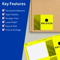 thumbnail image 3 of Avery Printable Rectangle Labels, Neon Yellow, 4" x 3", 40ct, 3 of 11