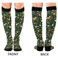 thumbnail image 4 of FORMRS Womens Knee High Socks Casual Long Thick Travel Daily Wear, 1 Pair, Orange Flowers, 4 of 6