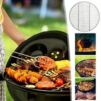 SNGMN 11in Round Stainless Steel BBQ Grill Grate, Cooking Grid for Camping, Picnic, Garden Baking