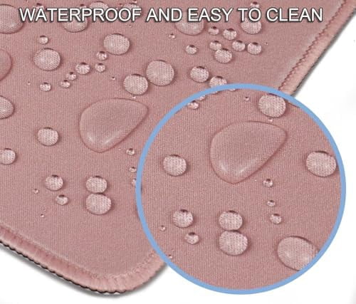 Large Mouse Pad, XXL Extended Computer Keyboard Mouse Mat with Stitched Edges, 31.5" x 15.7" Non-Slip Waterproof Rubber Base Office Big Long Gaming Mousepad for Work, Game, Office, Home, Pink
