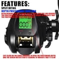 thumbnail image 5 of Electronic Baitcasting Fishing Reel LED Screen High Speed 7.2:1 10Kg Saltwater Waterproof Cast Drum, 5 of 5