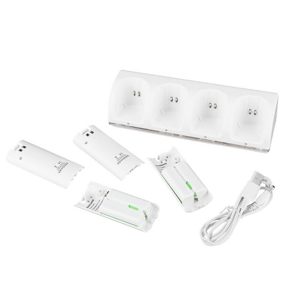 Dans Chargeurpour Wii, Blanc 4 en 1 Station de Rechargepour la Qualité de la Station de Recharge Wii, Vous Pouvez Faire Confiance