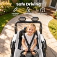thumbnail image 5 of Jeep 12V Ride on Car with Remote Control/Bluetooth, Jeep Wrangler Rubicon Battery Powered Ride on Truck Toy w/Dual Wheel Suspension, Electric Car for Kids Toddler, White, 5 of 8