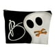 thumbnail image 1 of Salud y belleza, Artículos de belleza, Bolsas de maquillaje, Bolsas de cosméticos, El estampado de fantasmas melancólicos le da un toque de Halloween. Bolsa de maquillaje de lino con fantasmas melancó, 1 of 6
