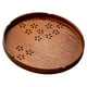 thumbnail image 4 of Plato para servir té Jadeshay Bandeja de té redonda de Madera con flor de cerezo alta capacidad, 4 of 8