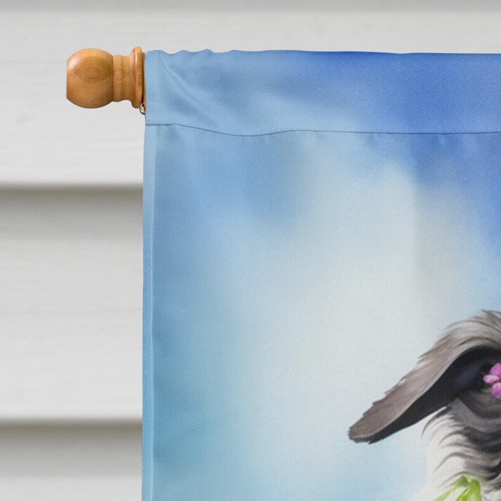 Scottish Deerhound Easter Egg Hunt House Flag 28 in x 40 in