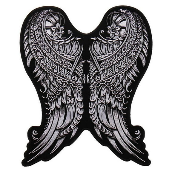 Hot Leathers PPA9183 Ornate Angel Wings 4" x 5" Patch 4X5