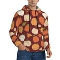 thumbnail image 2 of Haiem Happy Thanksgiving Day Patterned Men's Hoodie with Kangaroo Pocket - Ideal Pullover Sweatshirt for Daily Wear, Travel, and Home-Small, 2 of 7