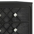 thumbnail image 2 of Vini 52 Inch Modern Glam Tall Dresser Chest, 5 Drawers Diamond Knobs, Black, 2 of 6
