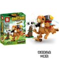 thumbnail image 5 of Bloques de construcción de dinosaurios de la era jurásica, compatibles con planetas prehistóricos, juguetes de desarrollo de dinosaurios, regalos para niños, 5 of 5
