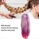 thumbnail image 2 of Female Mannequin Head 4 Colors Silky Glossy High Temperature Hair Doll Head Hair Styling Training Model, 2 of 5