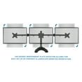 thumbnail image 5 of Mount-It! Triple Monitor Stand | Fits 16"-24" Computer Screens | 3 Monitor Stand Mount, 5 of 7