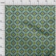 thumbnail image 3 of oneOone Rayon Green Fabric Geometric Sewing Craft Projects Fabric Prints by Yard 56 Inch Wide, 3 of 4