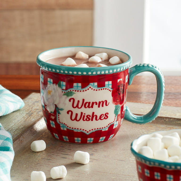 The Pioneer Woman Warm Wishes 6-Piece Round Ceramic Holiday