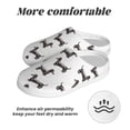 thumbnail image 6 of Balery Dachshund Dog Puppy Pattern Women's Fuzzy Memory Foam Slippers Fluffy Winter House Shoes Indoor and Outdoor-42/43, 6 of 7