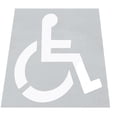 thumbnail image 1 of Handicap Stencil, Reusable Silicone Parking Lot Stencil, 1 of 5