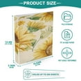 thumbnail image 5 of 3 Ring Binder 1.5 inch Round Rings with Interior Pockets Binders Organizer Office School 1Pack Vintage Fashion Sunflowers, 5 of 10