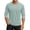 Light Blue, variant on Gaukiv Men's Three Quarter Sleeve Shirts Raglan Crew Neck Tees Solid Color Baseball Shirts Purple XL