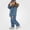 Blue, variant on Toddler Girls Winter Snowsuit Set Waterproof Puffer Jacket and Bib Pants 2-Piece Outfit Size 5T