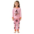 thumbnail image 2 of WOYY Girls Halloween Matching Pajamas Snug Fit Long Sleeve Top Pants Nightwear, Sizes 2-12, 2 of 4