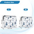 thumbnail image 4 of FORMRS 13-13.3 inch Laptop Sleeve Case Soft Carrying Quilted Computer Bag Cover, Blue Cute Snowmen, 4 of 7