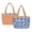 Blue Floral Print-A, variant on Vintage Sunflower Print Large Quilted Tote Bag for Women Lightweight Puffer Tote Shoulder Bag for Work Travel Daily Casual Use Versatile Everyday Carry