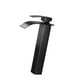 thumbnail image 2 of Grifo para lavabo de baño con caño en cascada, accesorios para grifos de lavabo, grifo mezclador de una sola manija para baño resistente Negro 304 cm de alto., 2 of 8