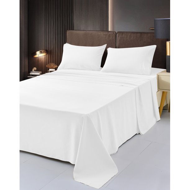 6 Piece Rayon Made From Bamboo Sheet Set by OKAO Silky Soft Wrinkle Free Deep Pockets