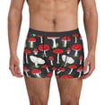 thumbnail image 2 of Goofa Red Mushrooms Printed Men's Boxer Briefs Underwear, Moisture-Wicking Underwear, Trunk,Soft and Breathable Cotton Underwear-XX-Large, 2 of 9