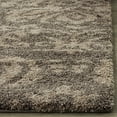 thumbnail image 4 of SAFAVIEH Florida Desmond Damask Shag Runner Rug, Smoke/Beige, 2'3" x 7', 4 of 9