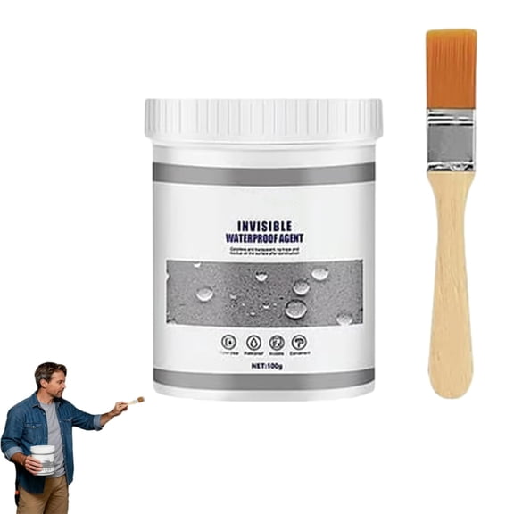 Waterproof Insulation Sealant, Invisible Waterproof Agent, Transparent Waterproof Coating, Water-Based Clear Sealant Roofs, Walls, Garden, Terraces (1pcs)