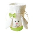 thumbnail image 1 of TanSiDing Easter Bunny Tote Bag for Candy & Egg Hunt, Soft Fabric Party Favor Gift Bag with Handle, Festive Holiday Decorations, 1 of 6