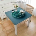 thumbnail image 2 of COMIO Tropical Green Leaves Summer Leaf Hawaii California Beautiful Tree Jungle Square Tablecloth for Picnic Dining Kitchen Farmhouse White, 2 of 7