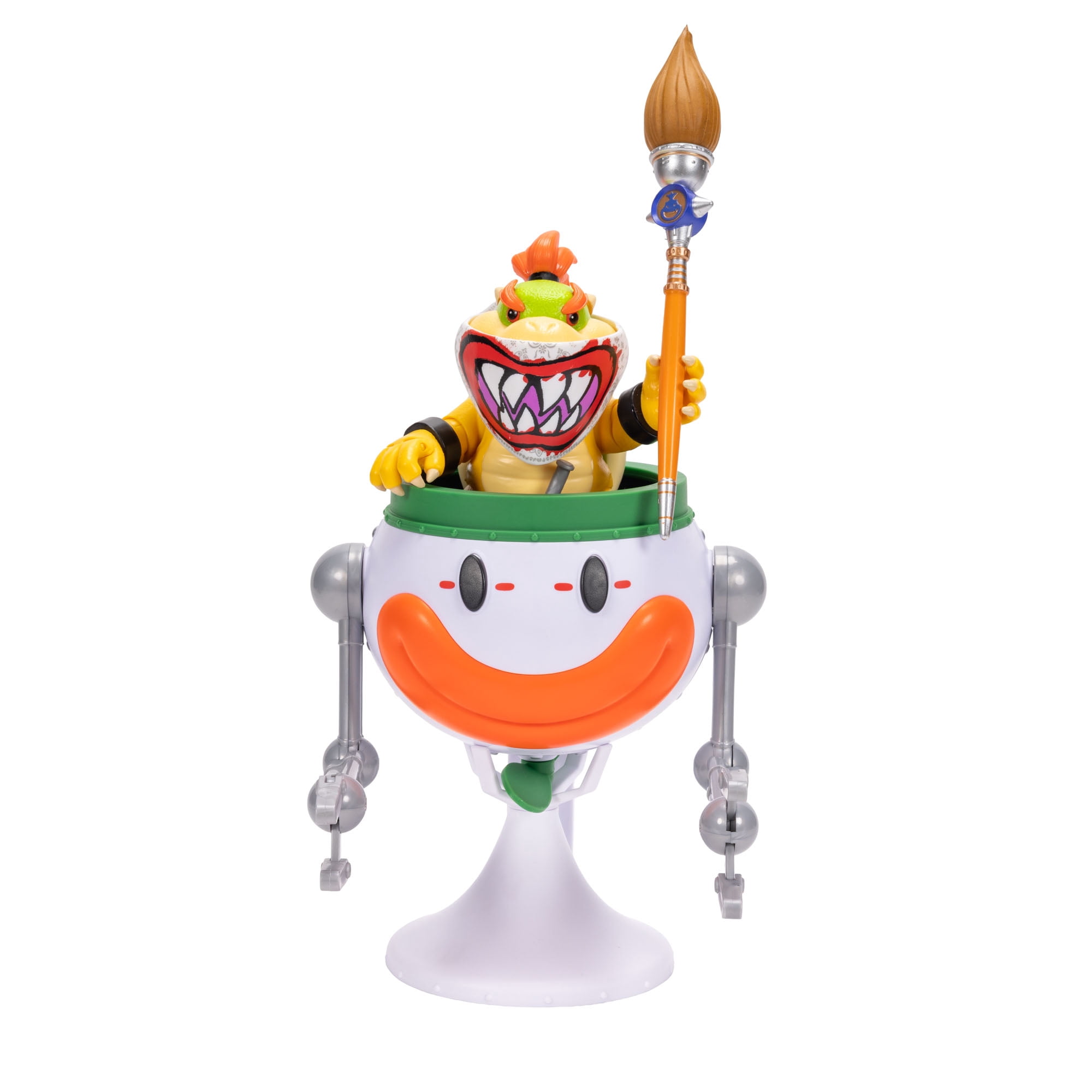 The Super Mario Galaxy Movie - 5” Bowser Jr. with Clown Car, Paintbrush and Water-Reveal Stickers