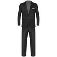thumbnail image 4 of Alvivi 2Pcs Men Gentleman Tuxedo Suit One-Button Jacket Blazer Long Pants Set S-3XL, 4 of 6