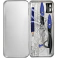thumbnail image 4 of Maped Deep Sea Paradise 9-Piece Math Set with 2 Compasses, Pencil, Eraser, Sharpener, and Metal Storage Sleeve, 4 of 6