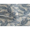 thumbnail image 3 of Ambesonne Ethnic Quilted Bedspread Set 3 Pcs, Leaf Silhouettes Traditional, Queen, Slate Blue Ivory, 3 of 4